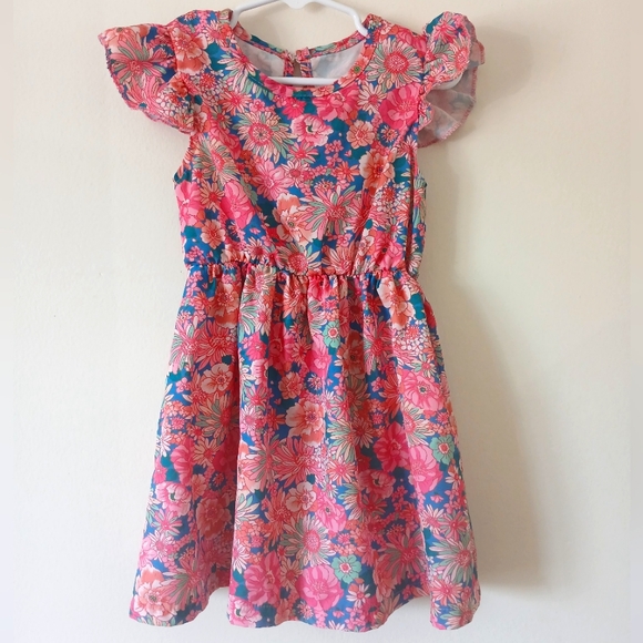 SOLD 4T Floral Dress - Picture 1 of 14